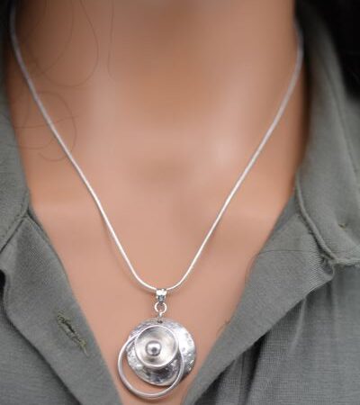 Sterling silver necklace The sphere